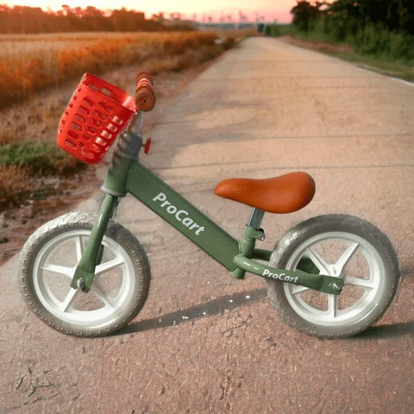 Bicicletă fără pedale Procart SH-N956 12" 12" Green  Oțel / Pentru copii photo 2