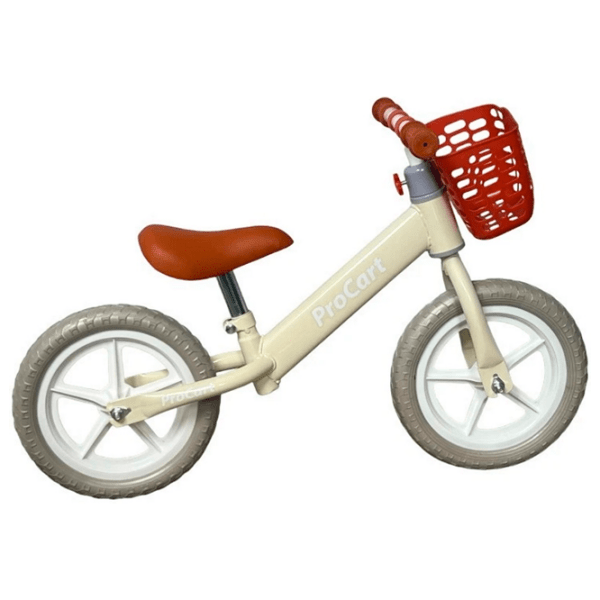 Bicicletă fără pedale Procart SH-N956 12" 12" Cream  Oțel / Pentru copii photo 5
