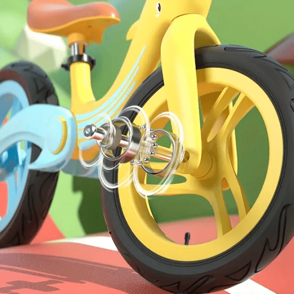 Bicicletă fără pedale 4Play Dolphin 12" 12" Yellow  Metal / Pentru copii photo 2
