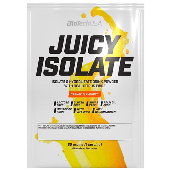 Proteină BioTechUSA Juicy Isolate 25 g Portocală | praf photo 1