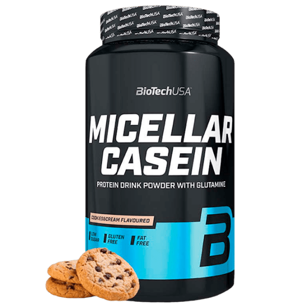 Proteină BioTechUSA Micellar Casein 908 g Biscuit cu cremă | praf photo 1
