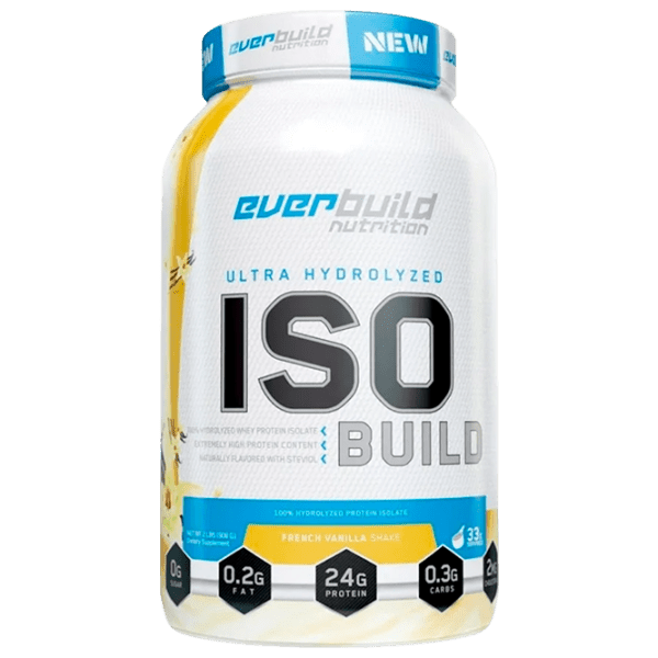 Proteină EverBuild Ultra Hydrolyzed ISO Build 908 g Vanilie | praf photo 1