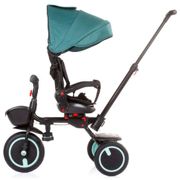 Triciclu Chipolino 360 Quick Fold Aloe Metal/ Pentru copii photo 3