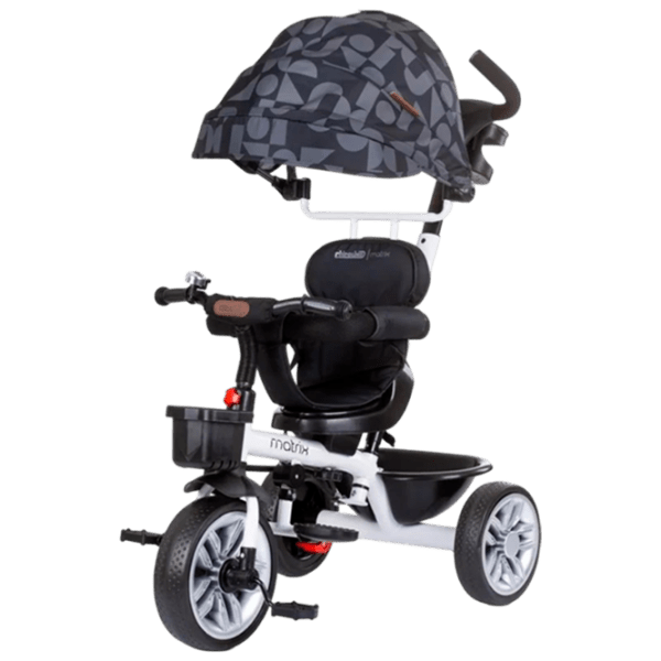 Triciclu Chipolino Matrix 360 Black Metal/ Pentru copii photo 1