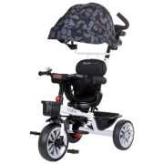 Triciclu Chipolino Matrix 360 Black Metal/ Pentru copii
