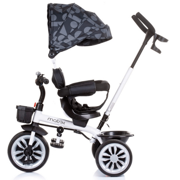Triciclu Chipolino Matrix 360 Black Metal/ Pentru copii photo 2