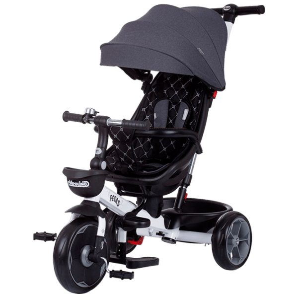 Triciclu Chipolino Pegas Antracit Metal/ Pentru copii photo 1