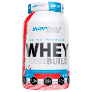 Proteină EverBuild Whey Build 908 g Banană, căpșuni | praf