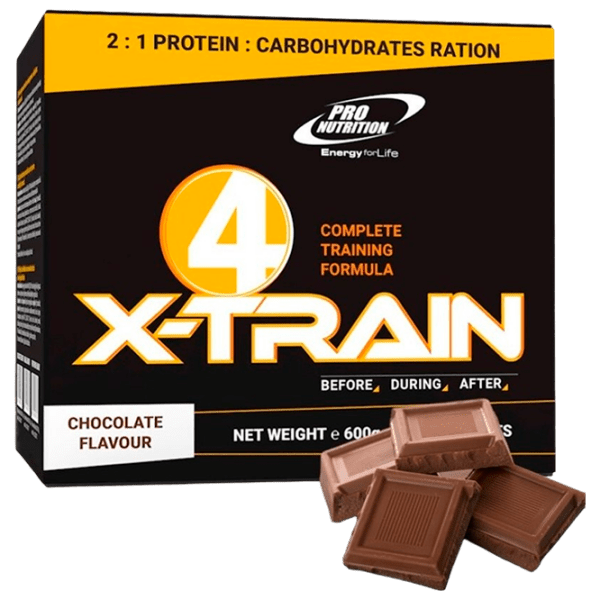 Proteină Pro Nutrition 4 X-Train 600 g Ciocolată | praf photo 1