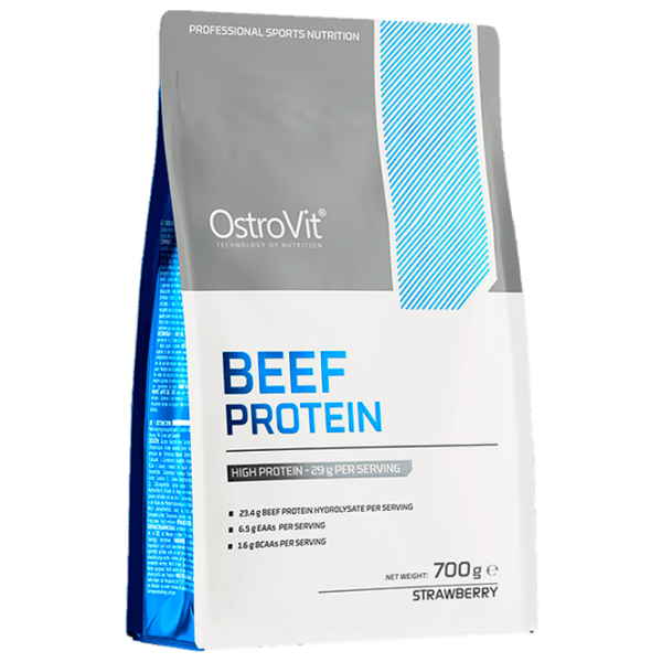 Proteină OstroVit Beef Protein 700 g Сăpșuni | praf photo 1