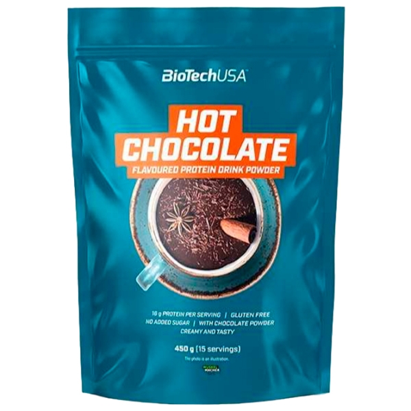 Протеин BioTechUSA Hot Chocolate protein drink 450 г Горячий шоколад | порошок photo 3