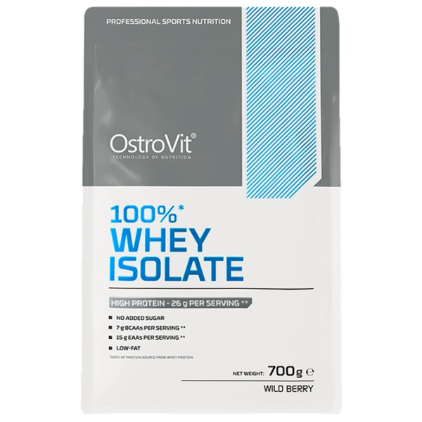 Proteină OstroVit 100% Whey Isolate 700 g Fructe de pădure | praf photo 3