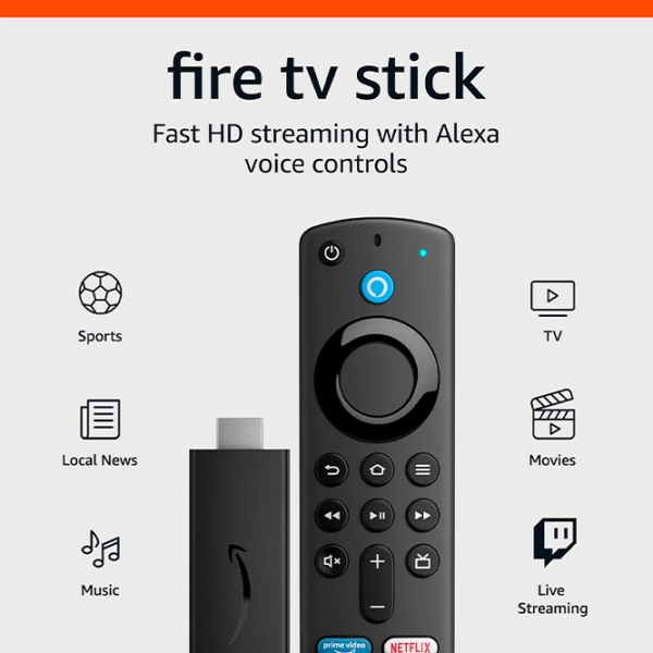 Медиаплеер Amazon Fire TV Stick FHD (3rd Gen) 2021 Black  photo 9