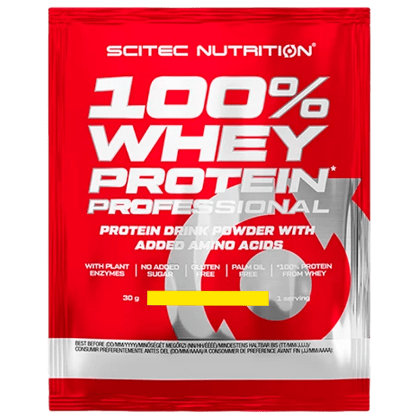 Proteină Scitec Nutrition 100% Whey Protein Professional 30 g Banană | praf photo 1
