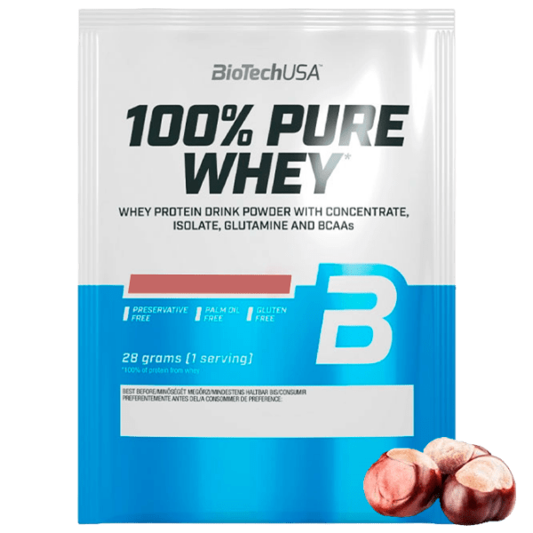 Proteină BioTechUSA 100% Pure Whey 28 g Castan | praf photo 1