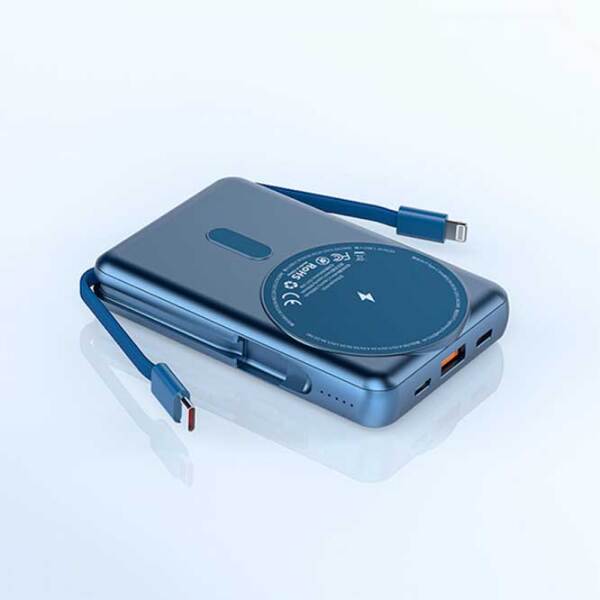 Power Bank 20000 мАч WIWU Trunk (22.5 Вт) Blue  photo 6