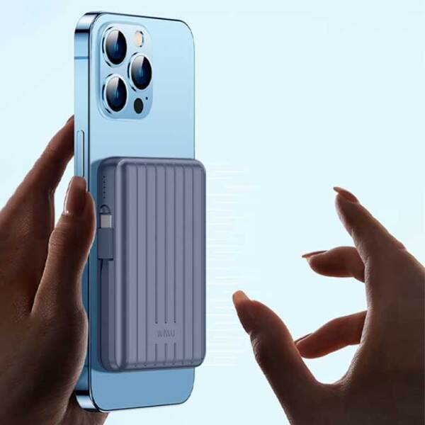 Power Bank 20000 мАч WIWU Trunk (22.5 Вт) Blue  photo 7