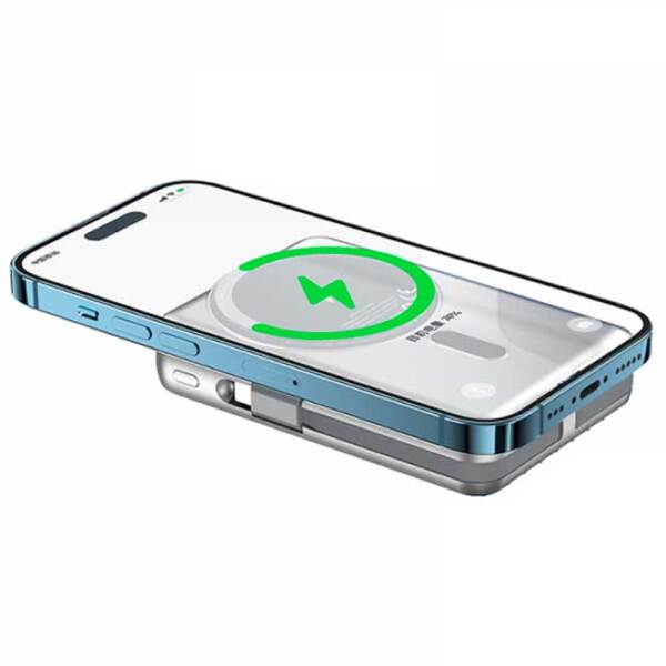 Power Bank 10000 мАч WIWU Trunk (22.5 Вт) Серебристый  photo 6