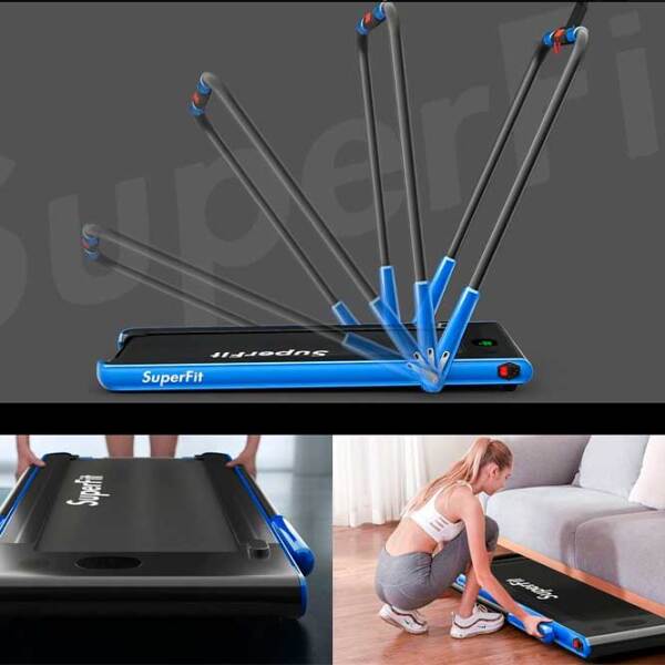 Беговая дорожка Costway SP37513DE-NY Blue 120 кг, 12 км/ ч photo 5