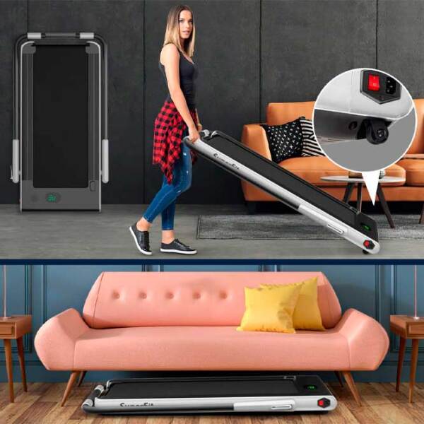 Беговая дорожка Costway SP37513DE-SL Серебристый 120 кг, 12 км/ ч photo 7