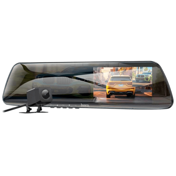Cameră Auto Hoco DV4 Rearview Mirror Driving Recorder Black CMOS/ Black photo 1