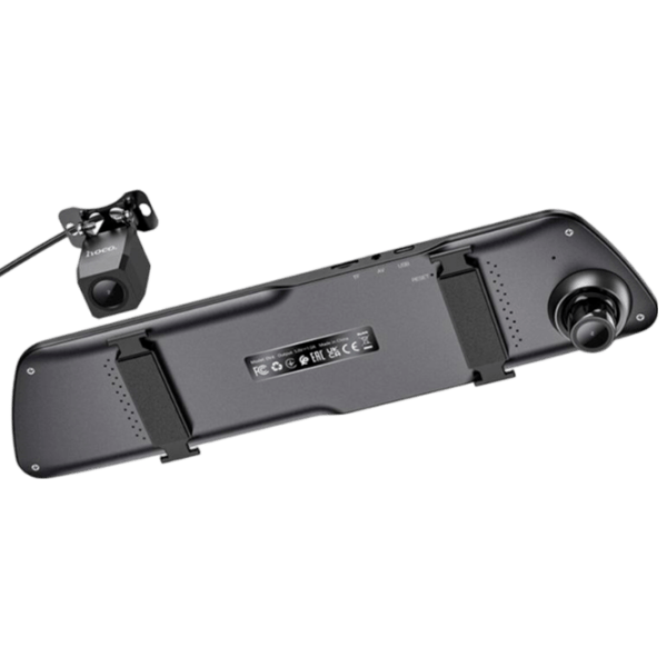 Cameră Auto Hoco DV4 Rearview Mirror Driving Recorder Black CMOS/ Black photo 4