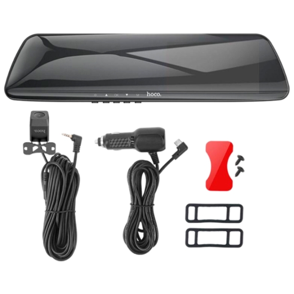 Cameră Auto Hoco DV4 Rearview Mirror Driving Recorder Black CMOS/ Black photo 6