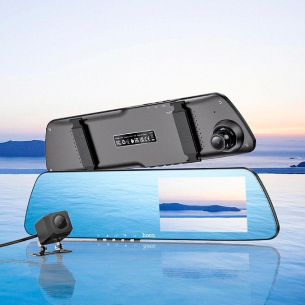 Cameră Auto Hoco DV4 Rearview Mirror Driving Recorder Black CMOS/ Black photo 7