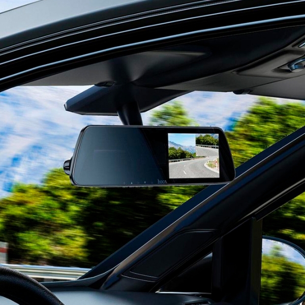 Cameră Auto Hoco DV4 Rearview Mirror Driving Recorder Black CMOS/ Black photo 8