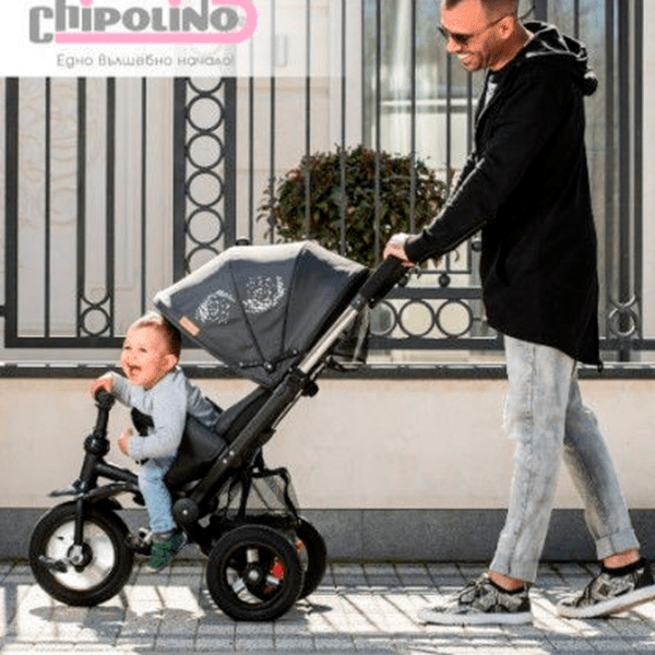 Трицикл Chipolino Bolide Песочный Металл/ Детский photo 8