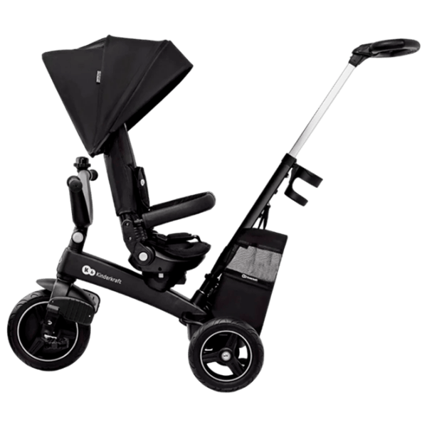 Triciclu KinderKraft EasyTwist Black Oțel/ Pentru copii photo 4