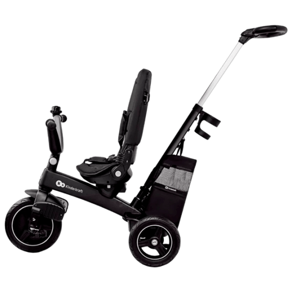 Triciclu KinderKraft EasyTwist Black Oțel/ Pentru copii photo 6