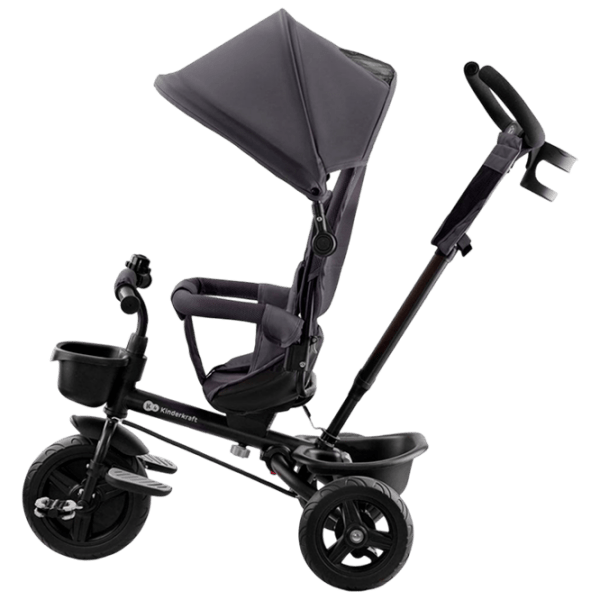 Triciclu KinderKraft Aveo Gray Oțel/ Pentru copii photo 2