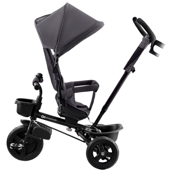 Triciclu KinderKraft Aveo Gray Oțel/ Pentru copii photo 3