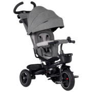 Triciclu KinderKraft Spinstep Gray Metal/ Pentru copii