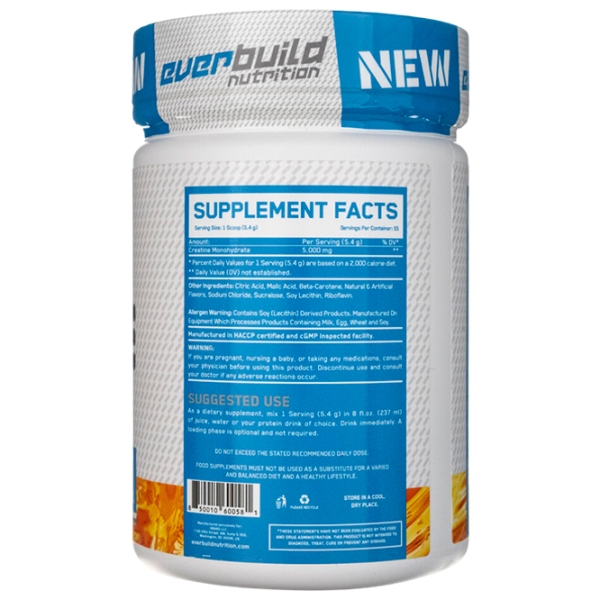 Creatină EverBuild Creatine Monohydrate (850010600581) 300 g photo 2