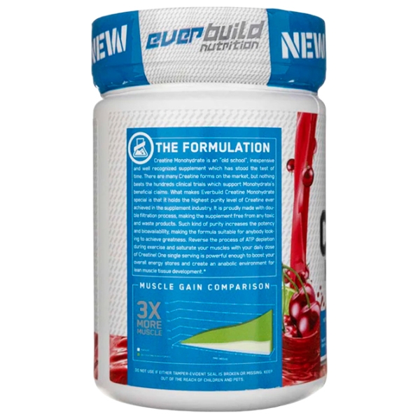 Creatină EverBuild Creatine Monohydrate (850010600598) 300 g photo 3