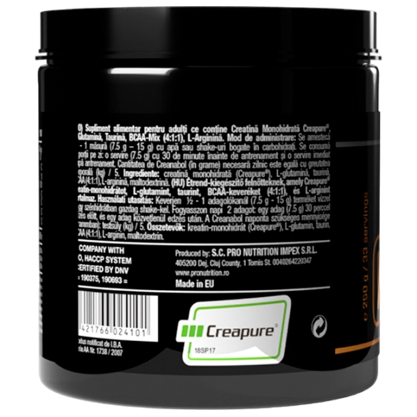 Creatină Pro Nutrition Creanabol (pn0053) 250 g photo 2