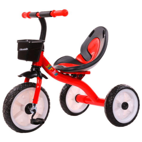 Triciclu Chipolino Strike Red Metal/ Pentru copii photo 1