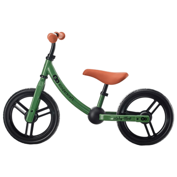 Bicicletă fără pedale KinderKraft 2Way Next 11" 11" Green Metal / Pentru copii photo 2