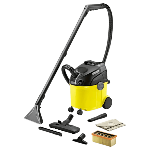 Aspirator cu spălare KARCHER SE5 1.081-200.01 + Agent de curățare RM 519 Yellow 1400 W | Umedă | Sac | 4 l photo 1