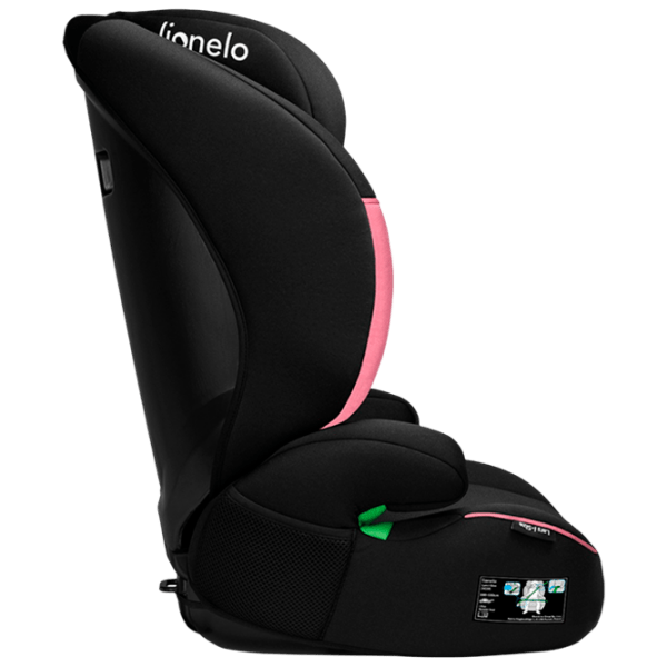 Scaun auto Lionelo Lars I-Size Sporty 00-00718837 Pink 3 ani - 12 ani, 36 kg photo 2