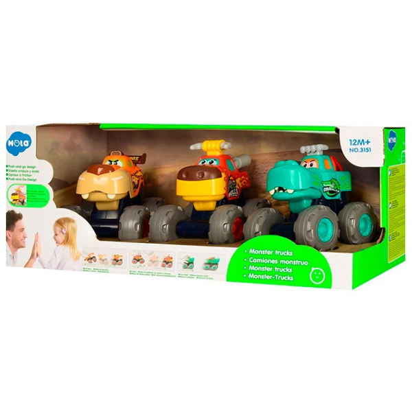Грузовик Hola Toys Monster Trucks 3695744848079 Разноцветный  photo 5