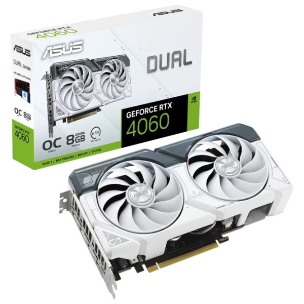 Placă video Asus GeForce RTX 4060 White OC Edition 8 GB PCI Express x16 4.0 photo 7