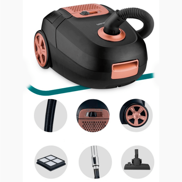 Aspirator GoldMaster GM 7575 Black 1800 W | Uscată | Sac | 3 l photo 5