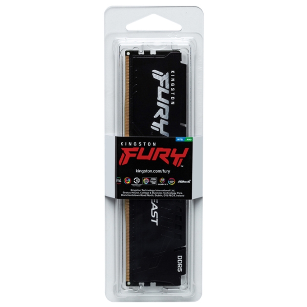 Оперативная память 16 ГБ Kingston FURY Beast KF560C30BB-16 DIMM, DDR5, 6000 МГц photo 3