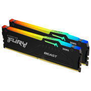 Оперативная память 64 ГБ Kingston FURY Beast RGB KF560C30BBAK2-64 DIMM, DDR5, 6000 МГц