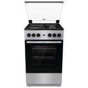 Aragaz Gorenje GK5A11SG Inox Tipul plitei: Pe gaz, 68 l, Tipul cuptorului: Electric