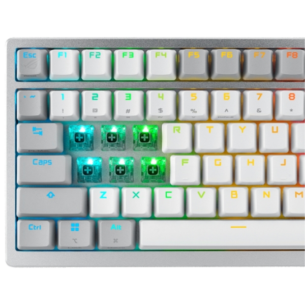 Tastatură Asus ROG Azoth TKL White Gaming, Fără fir photo 7