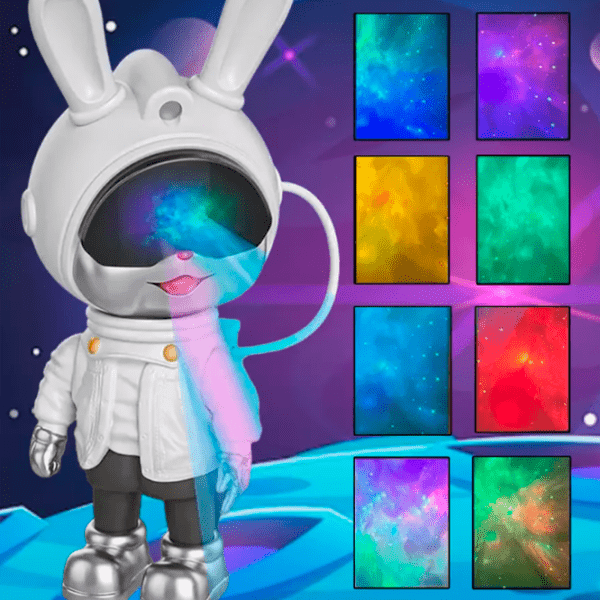Проектор звезд Starry Sky Galaxy Nightlight Rabbit K2306 White универсальный, photo 8